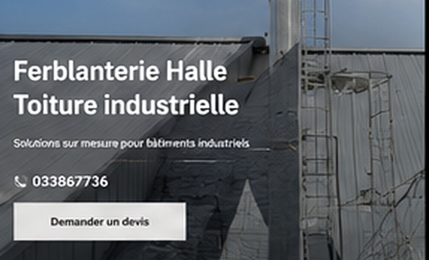 Illustration travaux de toiture à Halle